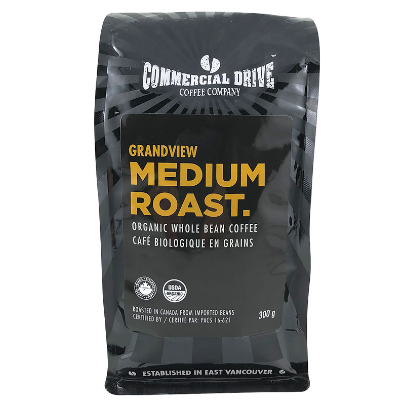 Commercial Drive Coffee - Grandview Medium Roast - Whole Bean - 300g