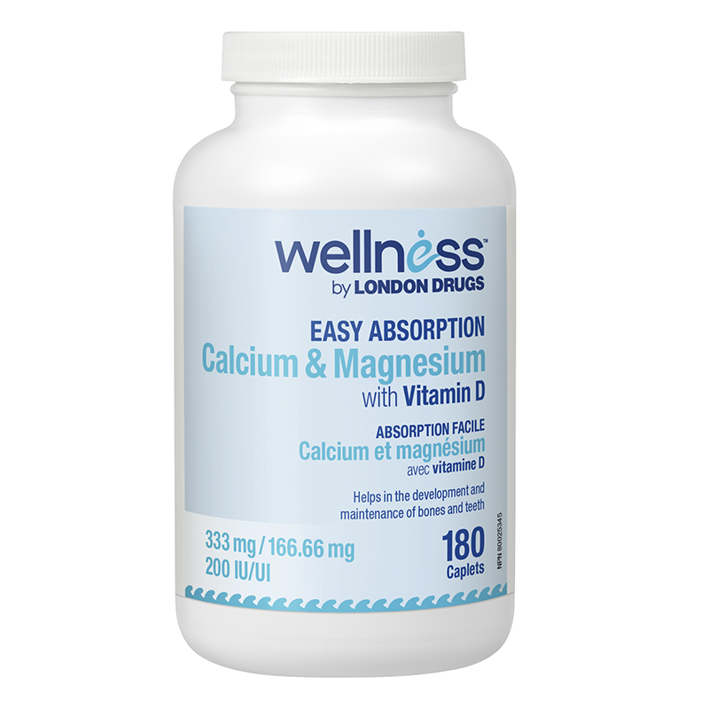 Wellness by London Drugs Calcium & Magnesium with Vitamin D - 180s
