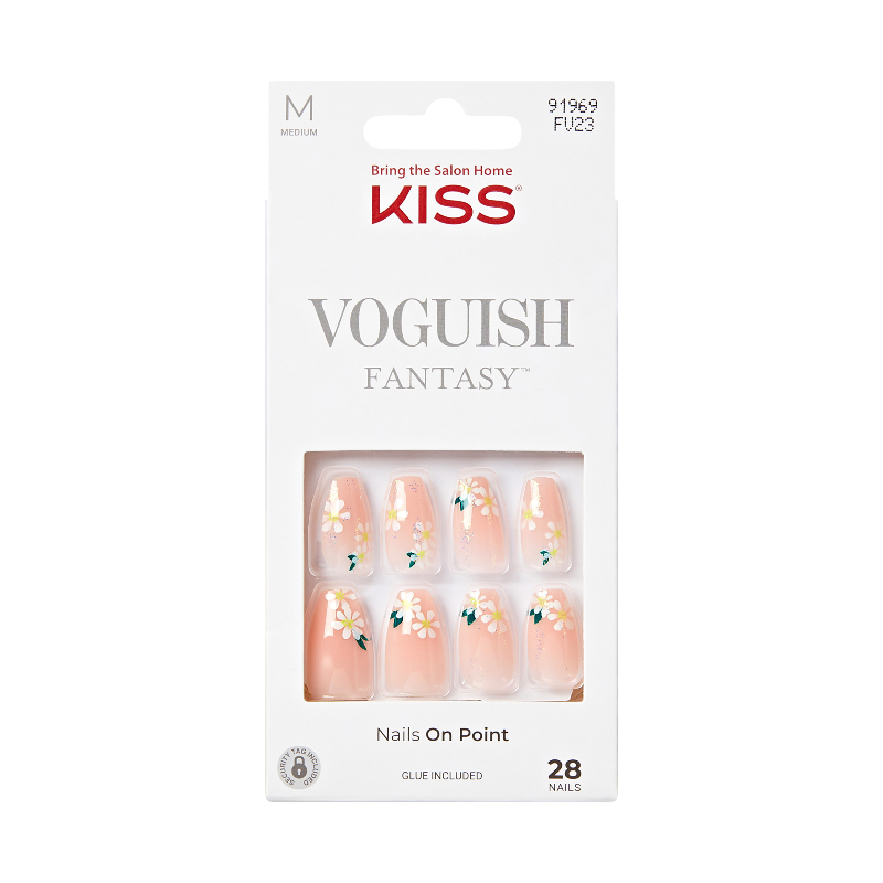 KISS VOGUISH Fantasy False Nails Kit - Medium - Coffin - 4 Wheel Drive - 28's