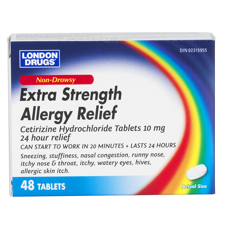 London Drugs Extra Strength Non Drowsy  Allergy Relief - 10mg - 48s