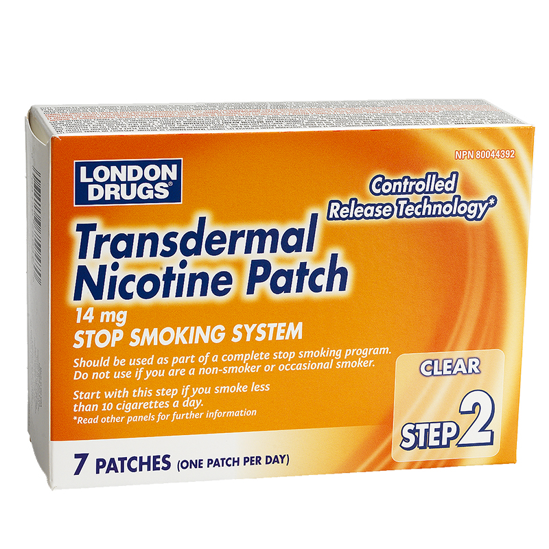London Drugs Transdermal Nicotine Patch Step 2 - 14mg - 7s
