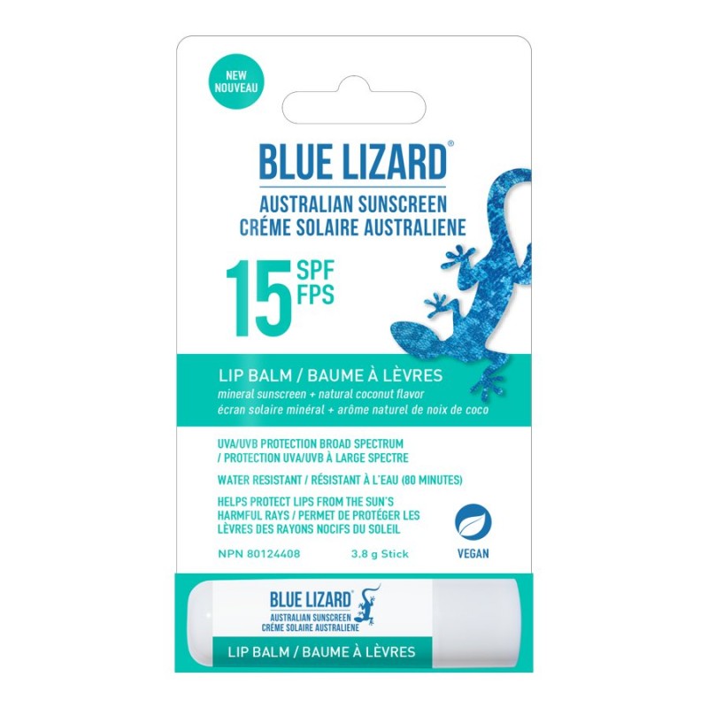 Blue Lizard Australian Sunscreen Lip Balm - SPF 15 - 3.8g