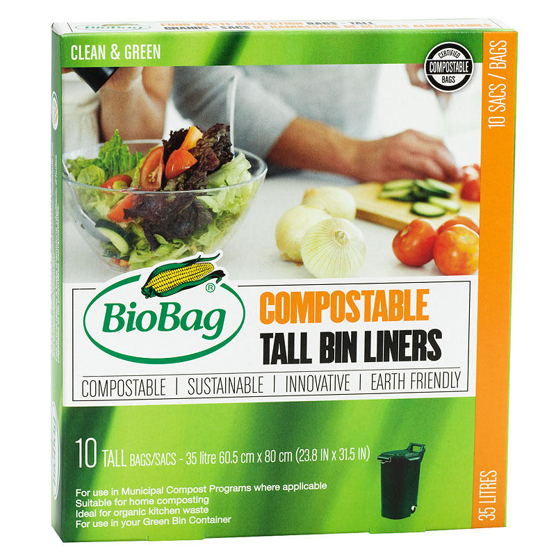 BioBag Compostable Kitchen Bags - Tall - 10s
