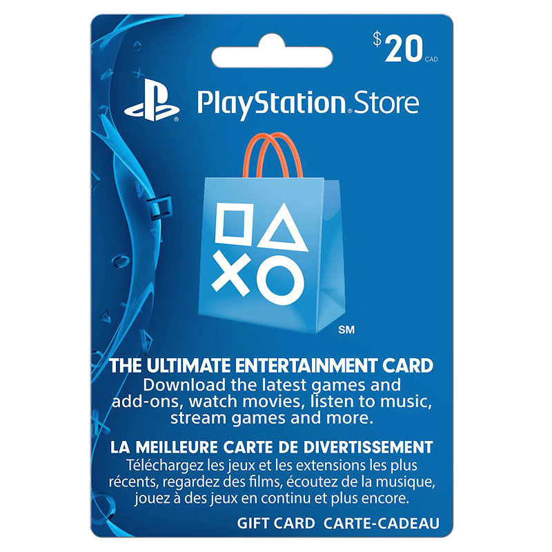 Playstation Network Gift Card - $20