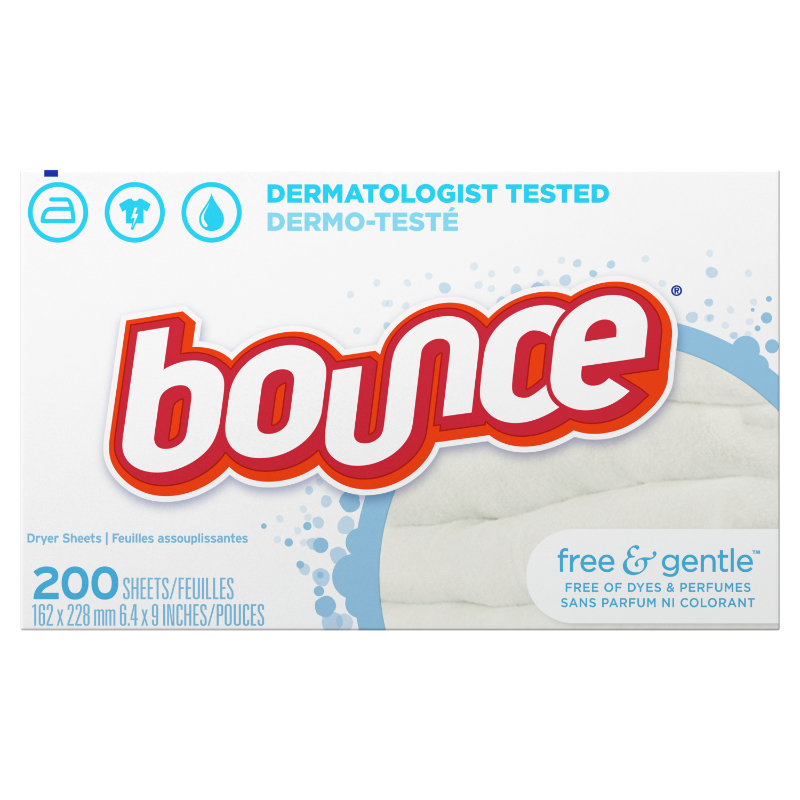 Bounce Free Sheets Fabric Softener - Free and Gentle - 200s