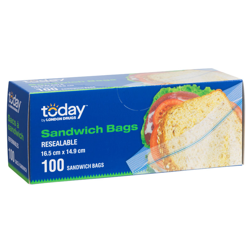 Today by London Drugs Sandwich Bags - 100s