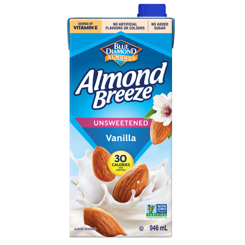 Blue Diamond Almond Breeze - Vanilla - Unsweetened - 946ml