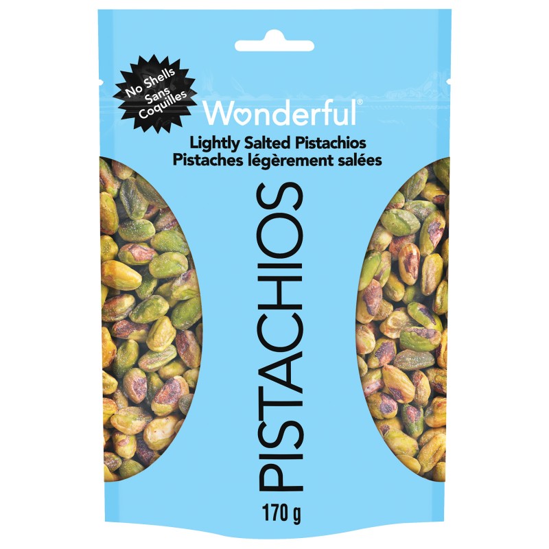 Wonderful Lightly Salted Pistachios - No Shells - 170g