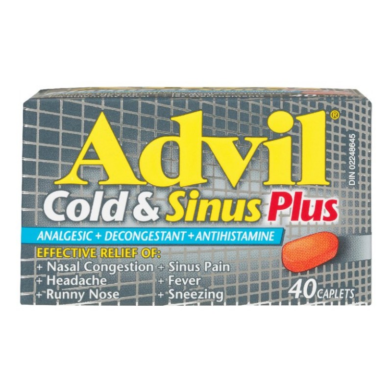 Advil Cold & Sinus Plus Caplets - 40's