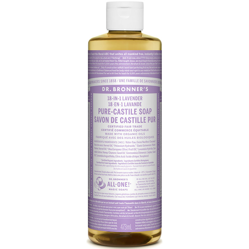 Dr. Bronner's 18-IN-1 Pure-Castile Liquid Soap - Lavender - 473ml
