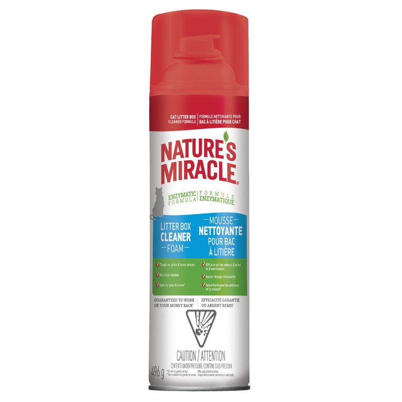 Nature's Miracle Litter Box Cleaner Foam - 496g