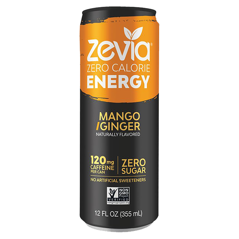 Zevia Energy Drink - Mango Ginger - 355ml