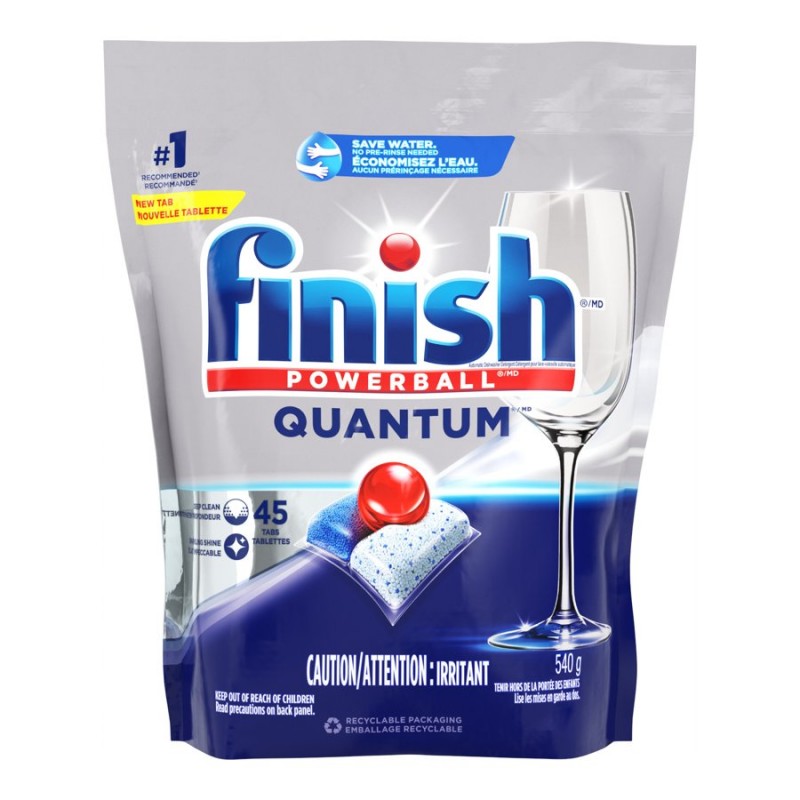 Finish Powerball Quantum Detergent - Fresh - 45 tablets