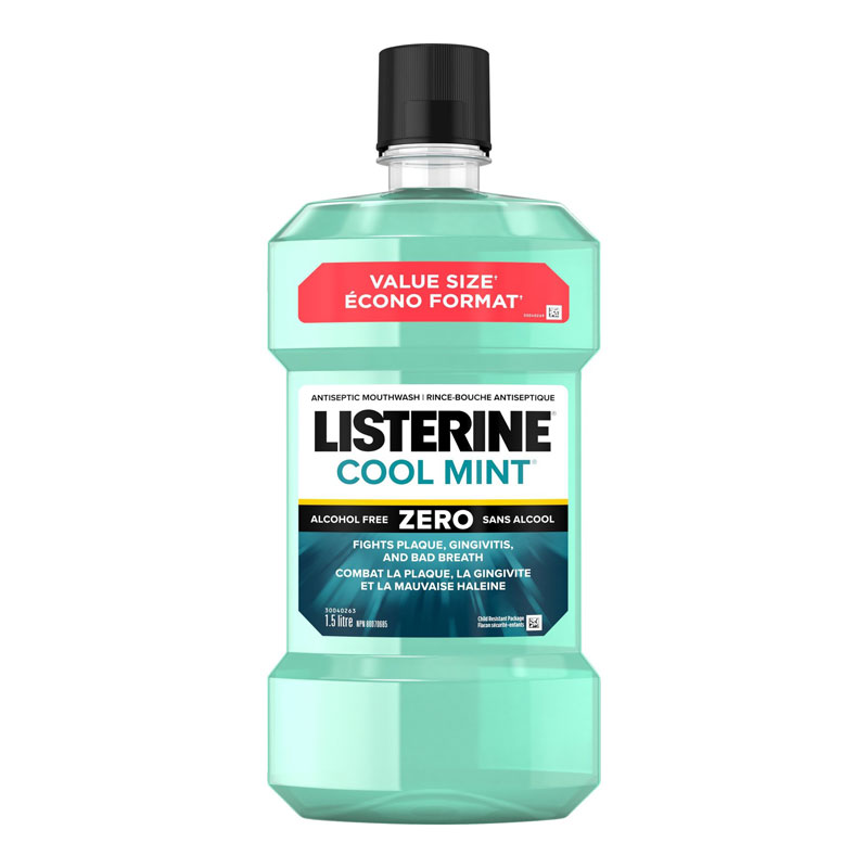 Listerine Zero Antiseptic Mouthwash - Cool Mint - 1.5L