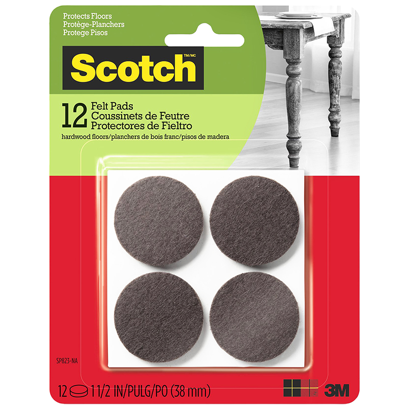 Scotch Felt Pads - 2in/12's
