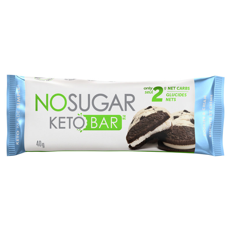 No Sugar Keto Bar - Cookies and Cream - 40g