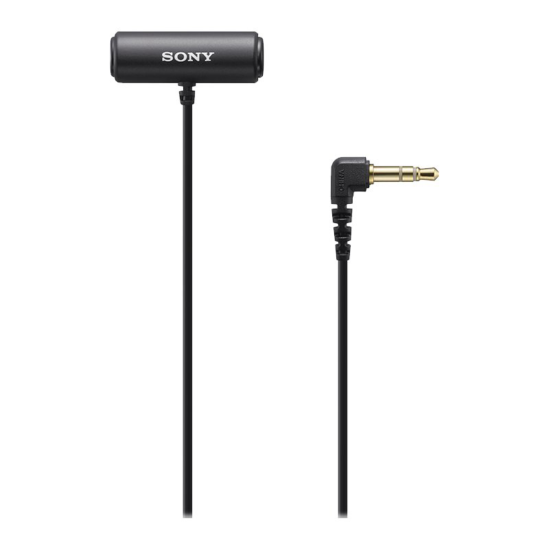 Sony Compact Stereo Lavalier Microphone - Black - ECMLV1