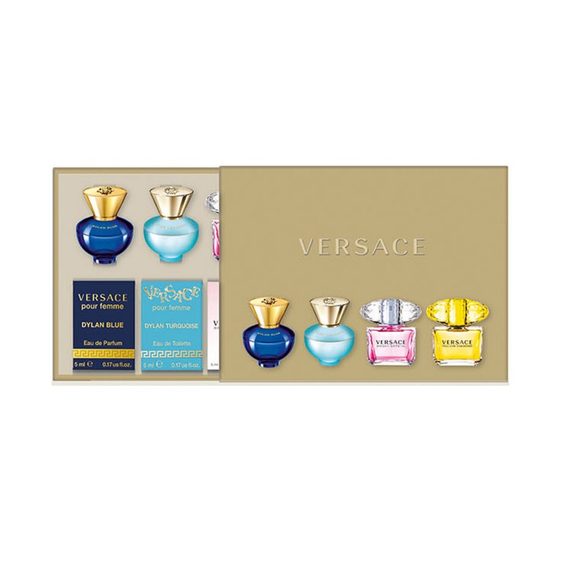 Versace Miniatures Collection Fragrance Set for Women - 4 piece