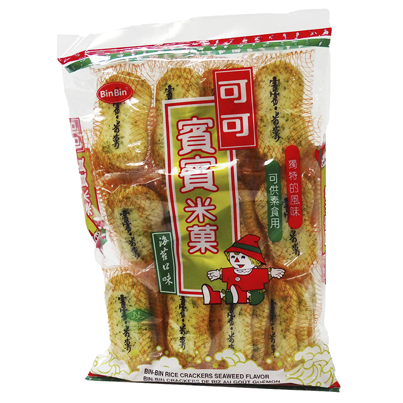 Bin Bin Rice Cracker Seaweed - 150g