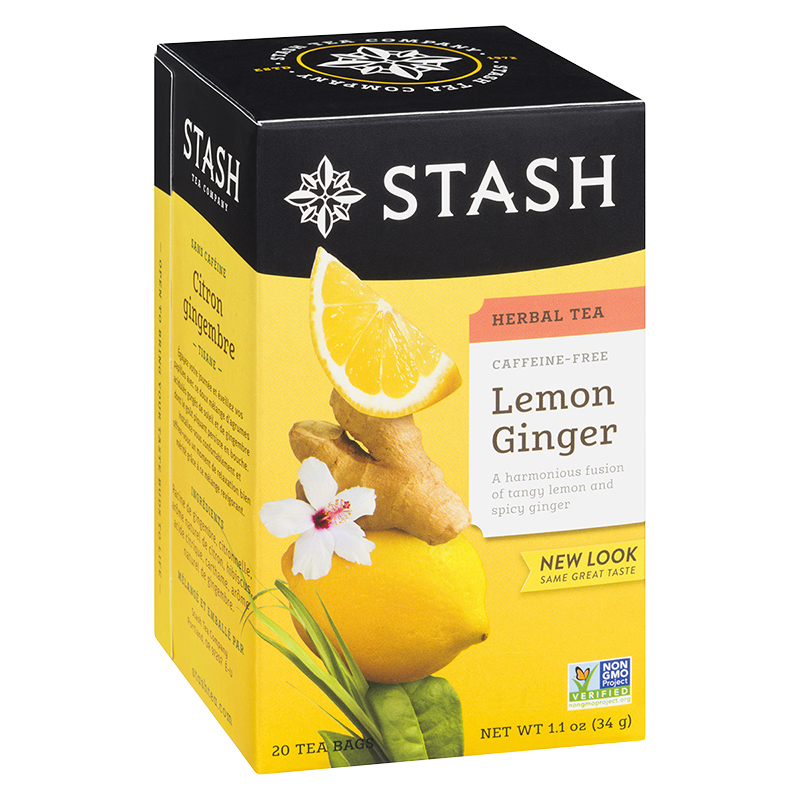 Stash Lemon Ginger Herbal Tea - 20s