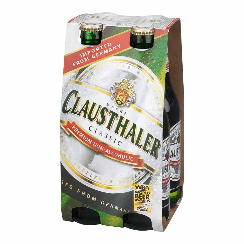 Marke Clausthaler Classic - Premium Non-Alcoholic - 4 x 330ml