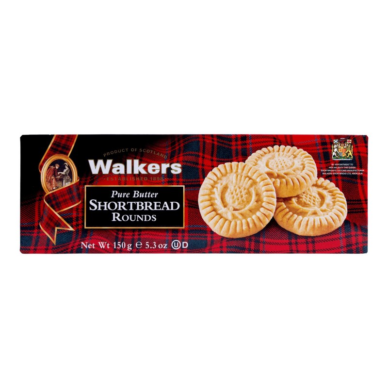 Walkers Pure Butter Shortbread Rounds - 150g