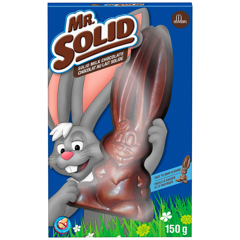 Allan Mr. Solid Milk Chocolate Bunny - 150g