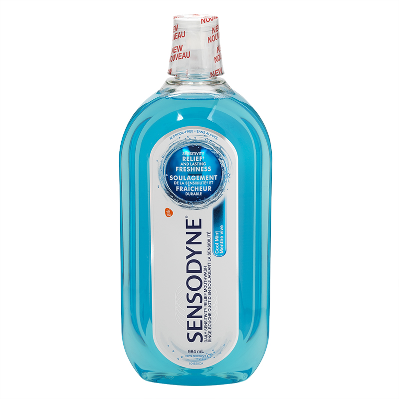 Sensodyne Sensitivity Relief Mouthwash - Cool Mint - 984ml