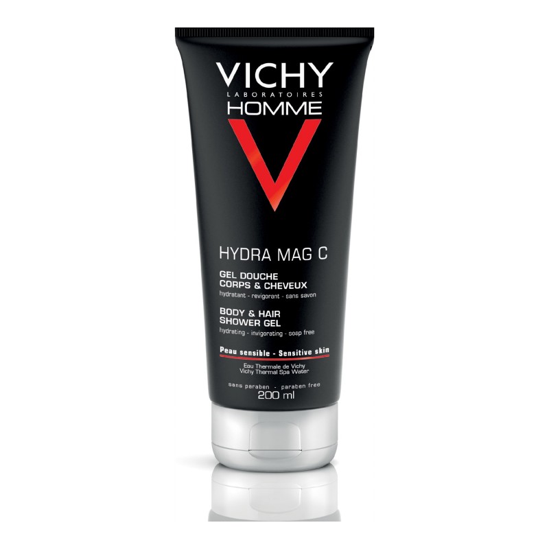 Vichy Homme Hydra Mag C Body & Hair Shower Gel - 200ml