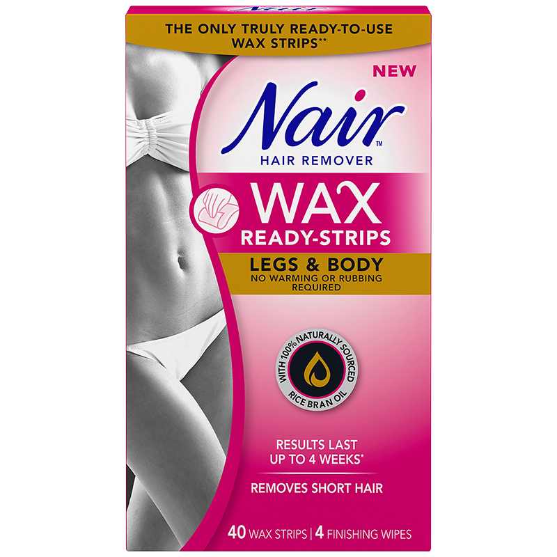 Nair Hair Remover Wax Ready Strips - Legs & Body - 40s/4s