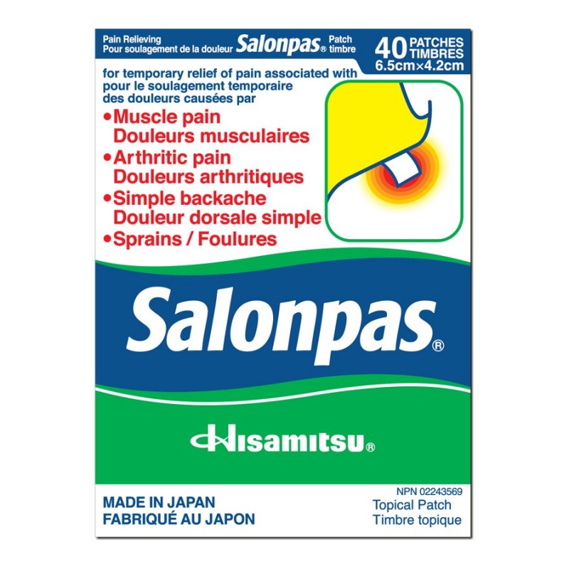 Salonpas Pain Relief Patch - 40s | London Drugs