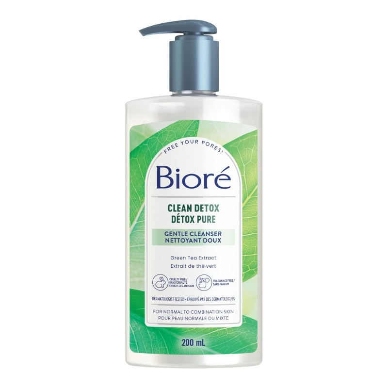 Biore Clean Detox Gentle Cleanser - 200ml