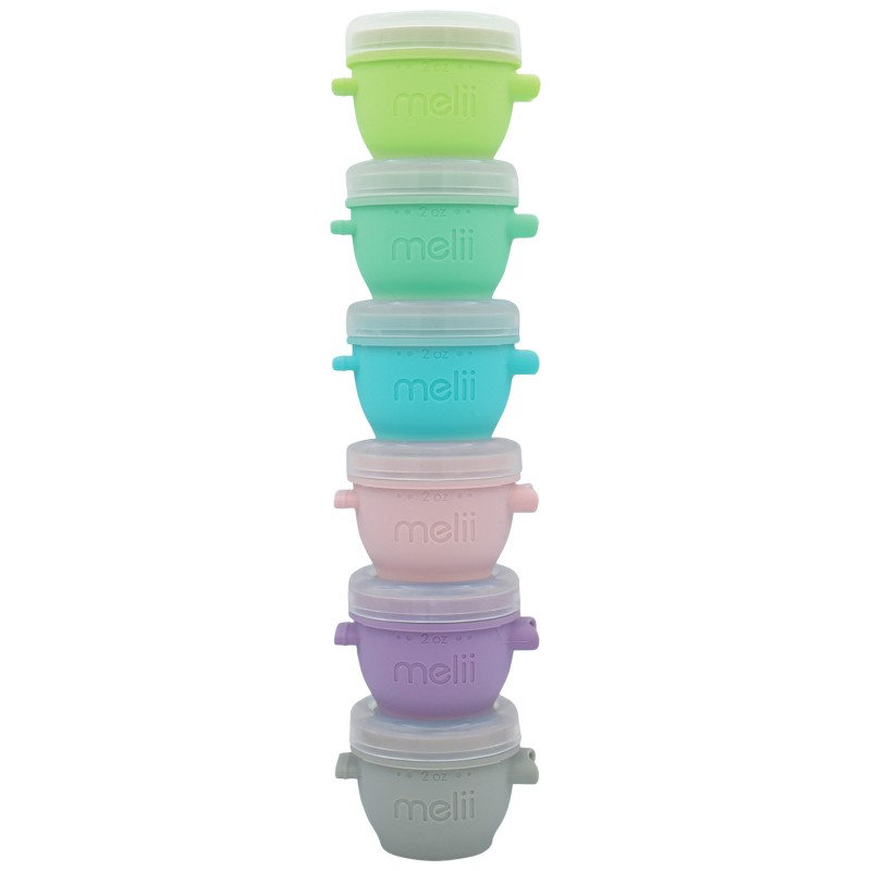 Melii Silicone Snap and Go Pods Food Containers