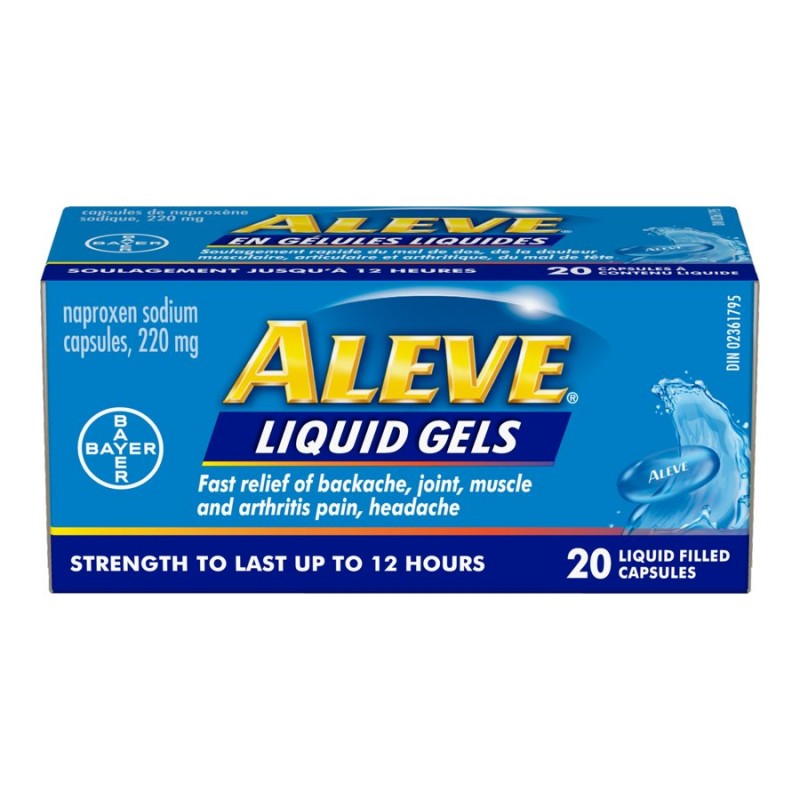 Aleve Liquid Gels - 220mg - 20s