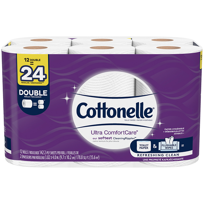 Cottonelle Ultra Comfort Care Toilet paper. Cottonelle.