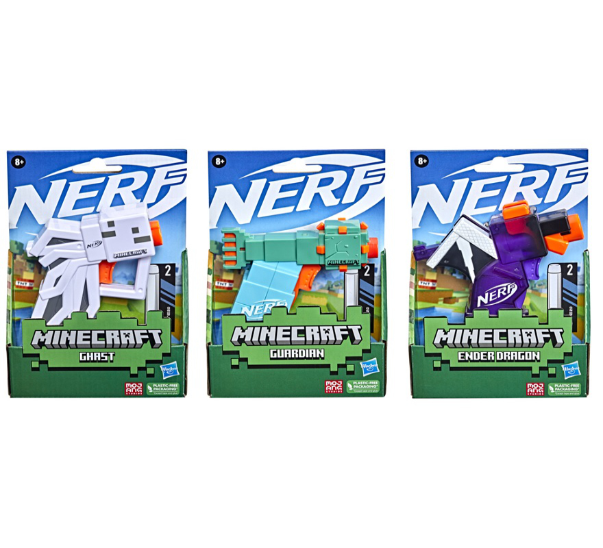 Nerf MicroShots Minecraft Blaster - Assorted
