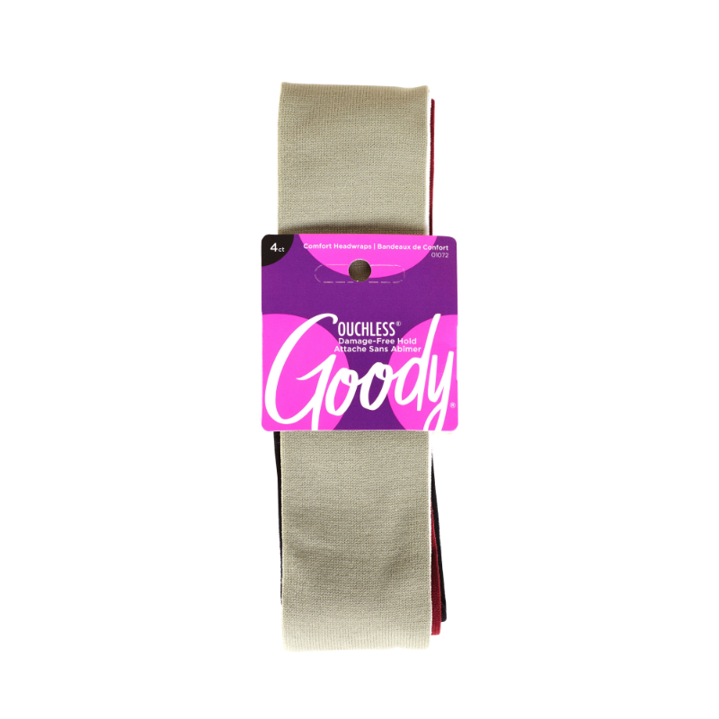 Goody Lycra Hairwraps - 4 pack