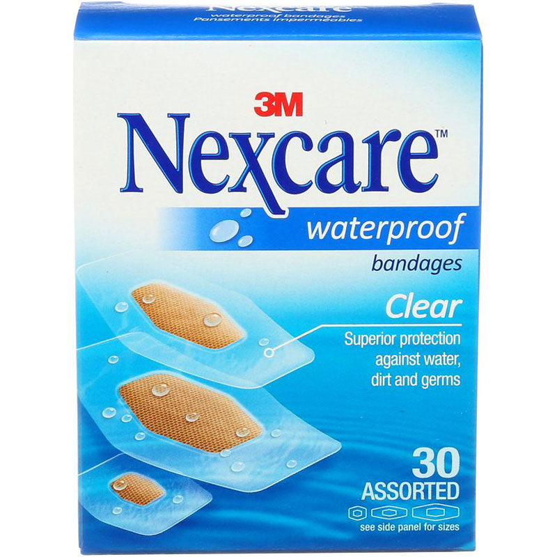 3M Nexcare Waterproof Bandages - 30s