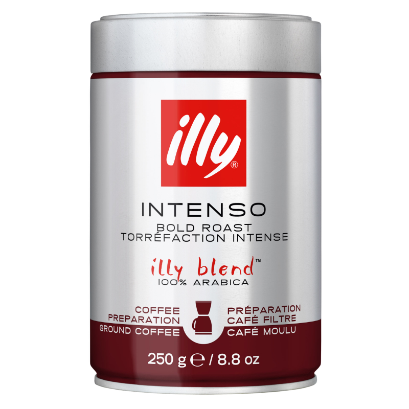 Illy Intenso Bold Roast - Ground Coffee - 250g