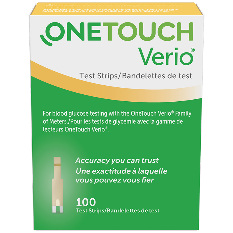 Lifescan Verio Glucose Test Strips - 100's