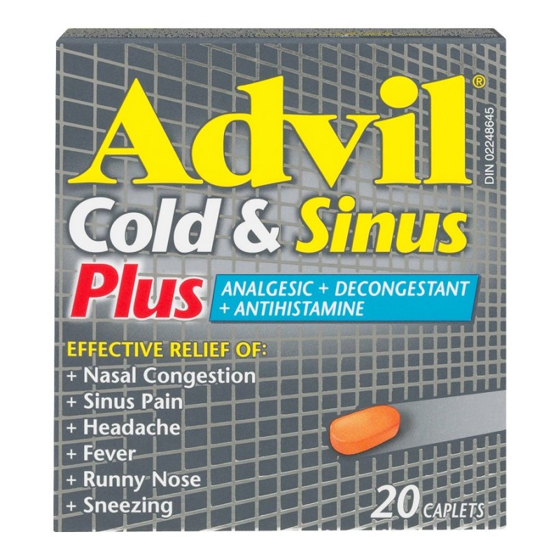 Advil Cold & Sinus Plus Caplets - 20's