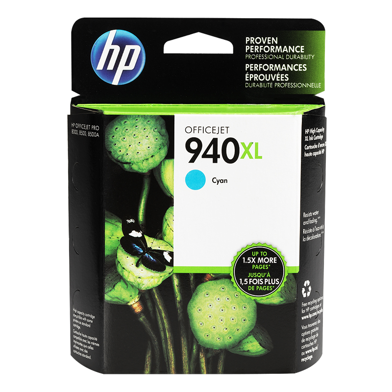 HP 940XL Officejet Ink Cartridge - Cyan - C4907AN