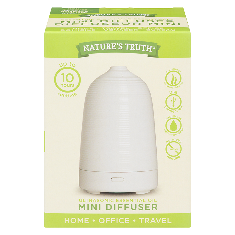Nature's Truth Ultrasonic Essential Oil Mini Diffuser - 10546