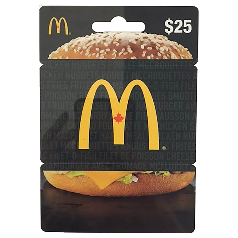 McDonald's Gift Card - $25