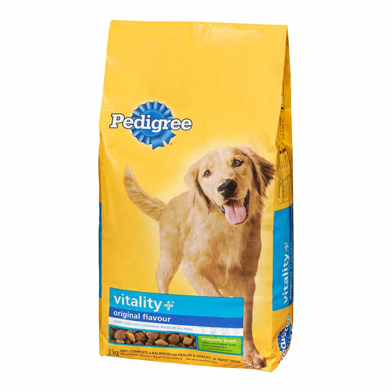 Pedigree Vitality+ Dry Dog Food - Original - 2kg