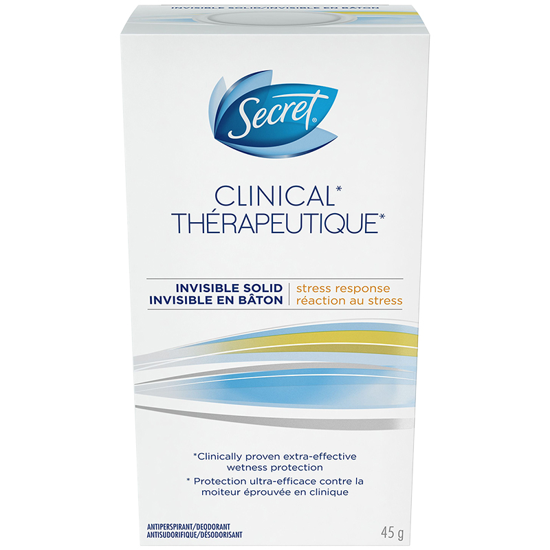 Secret Clinical Invisible Solid Antiperspirant - Stress Response - 45g