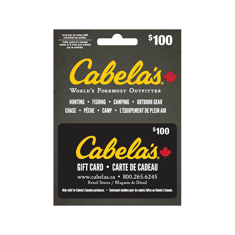Cabelas Gift Card 100 London Drugs