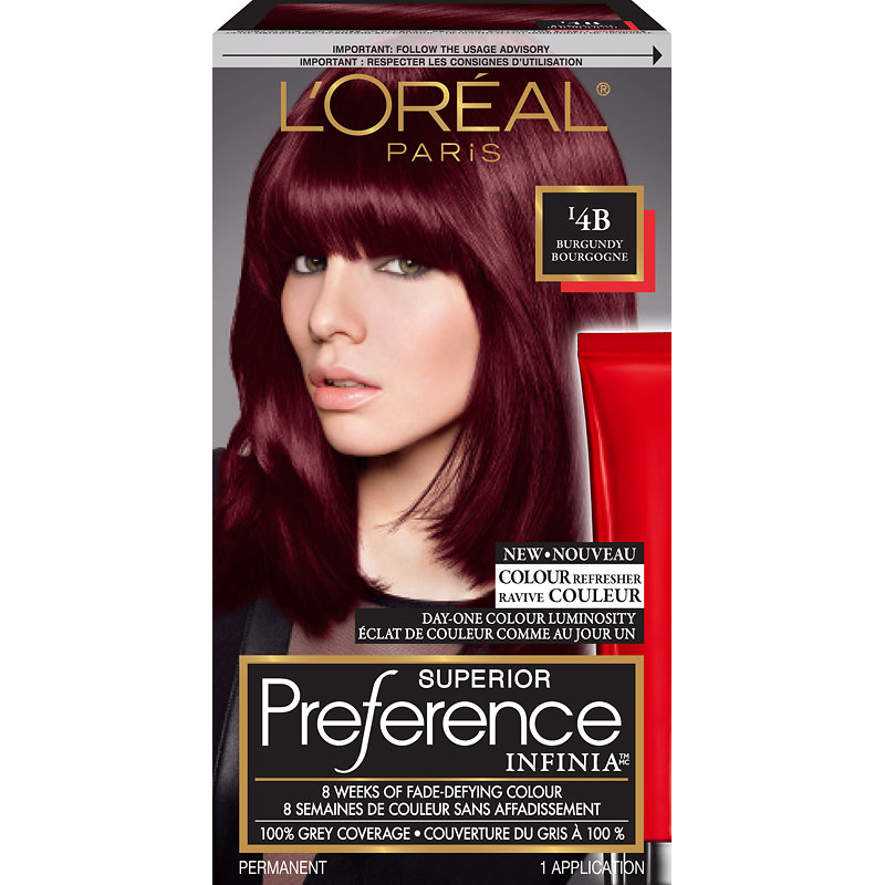 L Oreal Superior Preference Infinia Fade Defying Hair Colour I4b Burgundy