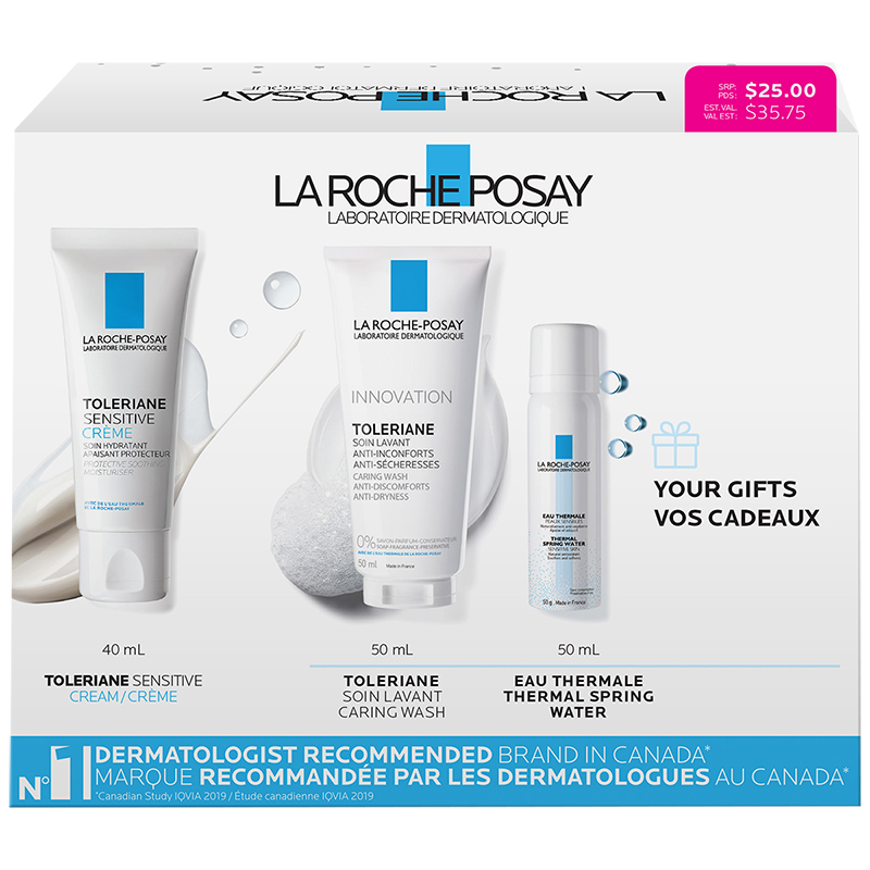 La RochePosay Toleriane Sensitive Cream Christmas Kit 3