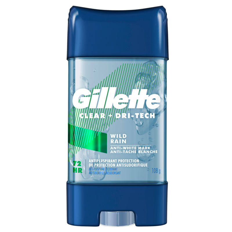Gillette Clear Gel Scent XTend Technology Antiperspirant  - Wild Rain - 108g